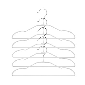 Набор вешалок детской одежды 5шт 30см FORA kids белый металл с ПВХ покрытием 000000000001221216