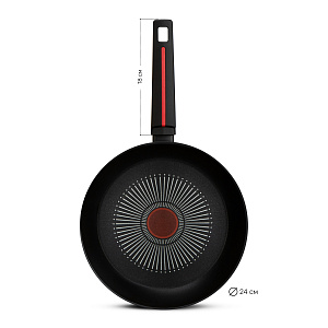 Сковорода 24см с термопотом алюминий 000000000001219971