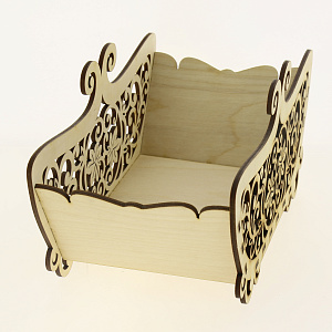 Корзина резная дерево ХВ, 30х14.7х15 см 000000000001157090