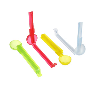 Набор зажимов с ложкой Мультидом, пластик, 4 шт. 000000000001111931