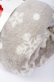 Плед 100х150см Снежинки полиэстер AW-0255 000000000001214899