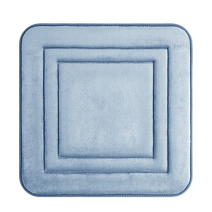 Коврик для туалета 50x50см DE'NASTIA Soft Collection memory синий полиэстер 000000000001215842