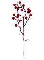 Ветка с ягодами для декора 30см красный 000000000001228775