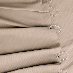 Шторка для ванной 200x200см DE'NASTIA Эмбосс бежевый микрофибра полиэстер 000000000001219126