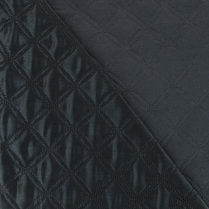 Покрывало DeN Палермо 190х220 атл/мат т-серый геом2 U000244 000000000001203072