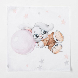 Набор носовых платков Крошка Я "Зайчик Алекс" 25х25-8шт, пл.65г/м2, 100% хлопок 4995544 000000000001200245