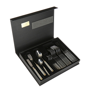 Набор столовых приборов матированный с декором Cristal Herdmar, 24 предмета 000000000001125272