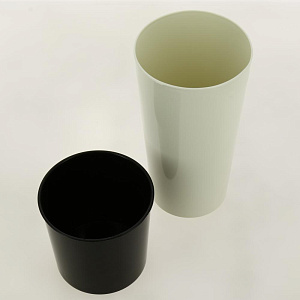 Кашпо для цветов 3л h260мм D140мм GARDENPLAST КАМЕЛИЯ со вставкой бежевый пластик 000000000001207374