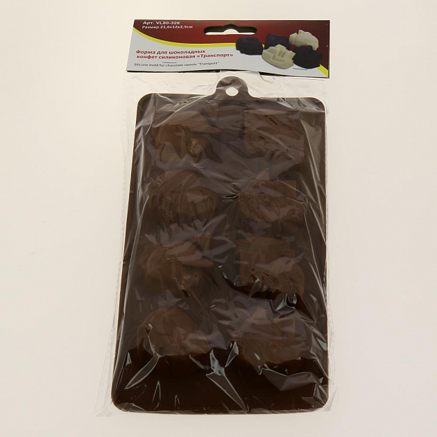 Форма для шоколадных конфет  "Транспорт" VL80-328. Изготовлено из силикона. 000000000001190160