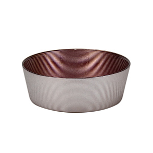 Салатник 13см GLASSCOM прямые бортики pink стекло 000000000001213195