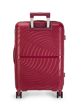 Чемодан на колесах L абстракция отделом красный PP 000000000001226569