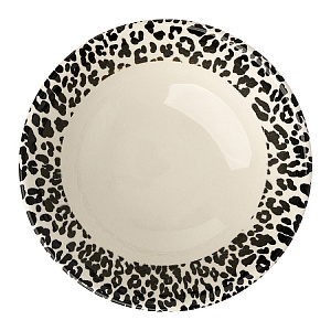 Салатник 15см/300мл LUCKY Лео белый/черный керамика 000000000001220246