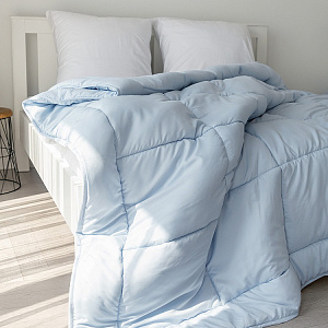 Одеяло-покрывало Евро 200x220см DE'NASTIA голубой полиэстер 000000000001219115