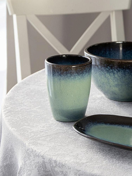 Стакан 354мл DE'NASTIA голубой керамика 000000000001216793