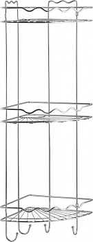 Полка угловая 23х23х71см 3 яруса, хромSWR-073 000000000001181570