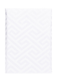 Пододеяльник 200х220см DE'NASTIA JQ меандр белый сатин хлопок-100% 000000000001215628