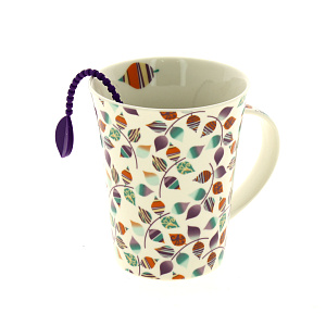 Кружка с силиконовым ситом, 380мл 000000000001185114