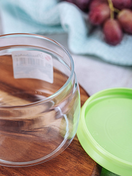 CESNI Банка для сыпучих продуктов420млPASABAHCE Green стекло/пластик43002GreenSL 000000000001057184