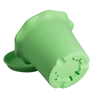 ГОРШОК Д/ЦВЕТОВ С ПОДДОНОМ   LE  FLEURE D=16 2 Л. 403-1 ЗЕЛЕНЫЙ 000000000001017819