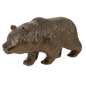 Копилка Медведь Бронзовый высота 19 см, длина 36 см, Авторская форма, скульптурный гипс.  G011-19-103K 000000000001194610