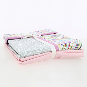 Комплект постельного белья 1,5-спальный LUCKY Калейдоскоп 1 наволочка 50х70см розовый/желтый ранфорс 80% хлопок 20% полиэстер 000000000001213461