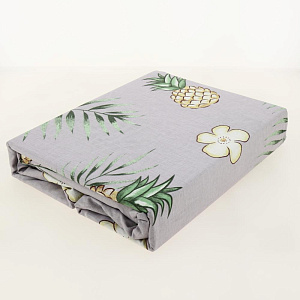 Комплект постельного белья 1,5-спальный ЛЮБОВЬ И ЖИЗНЬ Ананас простынь150х215см пододеяльник145х215см наволочки70х70см-2шт лавандовый бязь хлопок 000000000001202021