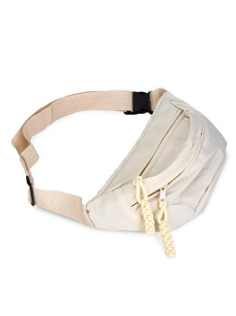 Сумка поясная 33х16х9см белый полиэстер 000000000001227587