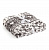 Плед 150x200см LUCKY Сканди Снежинка серый/белый полиэстер 000000000001214457