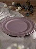 Тарелка обеденная 26,8см  DE'NASTIA Vintage однотоный фиолетовый фарфор