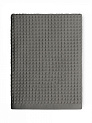 Полотенце вафельное 70x140см DE'NASTIA для бани/сауны 300гр темно-серый хлопок 000000000001228549