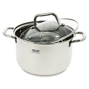Кастрюля 3,9л 20см CALVE с крышкой CL-1821-3 000000000001154185