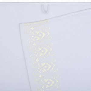 Полотенце махровое 100х150см LUCKY Итальянский бордюр айвори хлопок 100% 000000000001212839