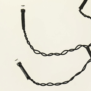 Гирлянда-Бахрома 1,8м 48LED LUAZON LIGHTING IP20 8 режимов 220В тёмная нить свечение тёплое белое 000000000001207979