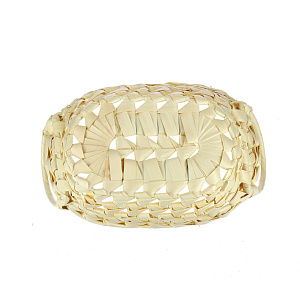 Овальная хлебница с ручками, 15?20?7 см, листья пальмы 000000000001126336