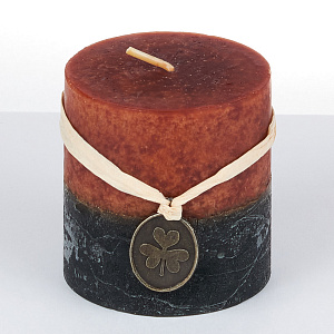 Свеча 7х7,5см классическая колонна градиент Мед 000000000001209202