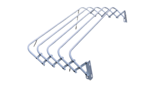 Сушилка для белья 4,5м 90х45х18,5см НИКА настенная белая металл 000000000001205081