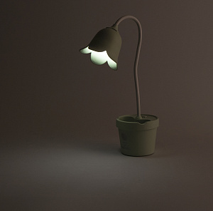 Светильник настольный 45см Цветок 000000000001216476