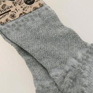 Носки женские заниженные ромб р.36-39/23-25 80%хл, 18%па, 2%эл 000000000001187753