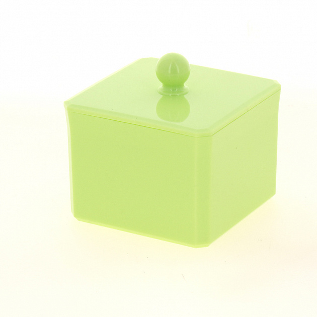 Баночка косметическая CUBE с крышкой, св.зеленый, пластикSWP-0910LGR 000000000001192303