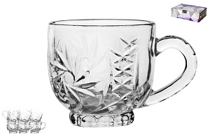 Набор чашек 6шт 210мл гранение стекло DSZB249 000000000001193577