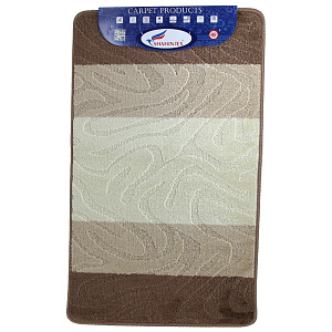 Коврик для ванной PP MIX кофе с молоком,60х100 см 000000000001176913