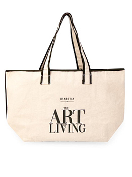 Сумка 34х59х19см DE'NASTIA Art Living коричневая ручка хлопок 000000000001225555