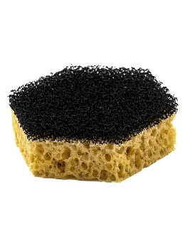 Губка для мытья посуды в вакуумной упаковке 8,5см 3 шт шестиугольные натуральный_ST 000000000001228724