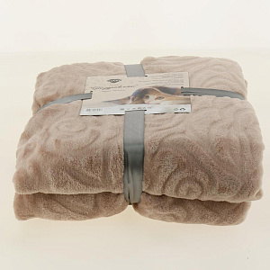 Плед LUCKY Поздравляю розы1 одноцвет. 150х200см 100%пэ розовый T040110 000000000001189179