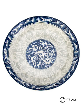 Тарелка обеденная 27см Восток глубокая керамика 000000000001228654