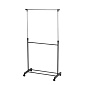 Вешалка напольная 80-125х42х97-170см LUCKY металл/пластик черный