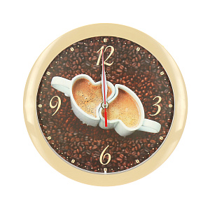 Часы Кофе для двоих Вега 000000000001117574