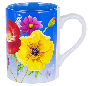 Набор кружек,4шт,310мл,мет/ст,пд/уп,ХРИЗАНТЕМА,111-09001 000000000001178503