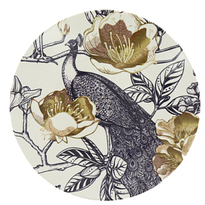 Тарелка обеденная 26см LUCKY Павлин керамика 000000000001208724