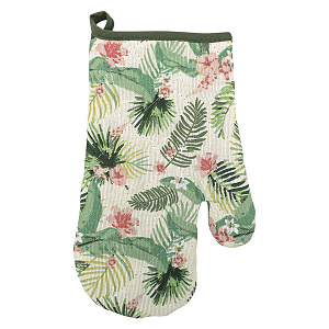 Прихватка-рукавица 18х26см BONITA Папоротник рогожка хлопок 000000000001218562